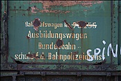 Foto SP_2012_09674: Anschrift Reisezugwagen / Aschersleben / 29.09.2012